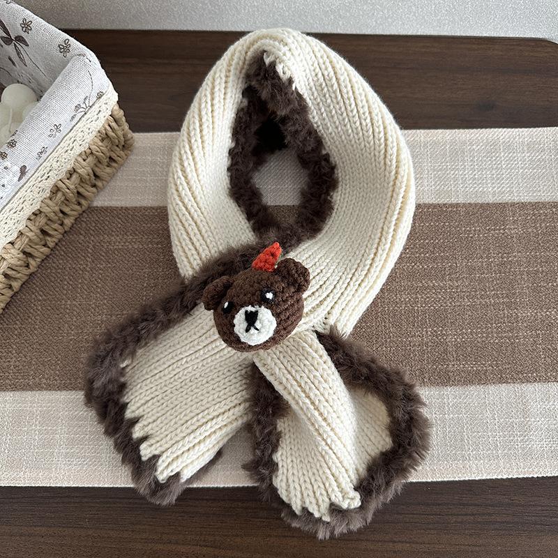 Winter Knitted Scarf Warm Cute Sweet Christmas Scarf Sweet Wind Scarf Thick
