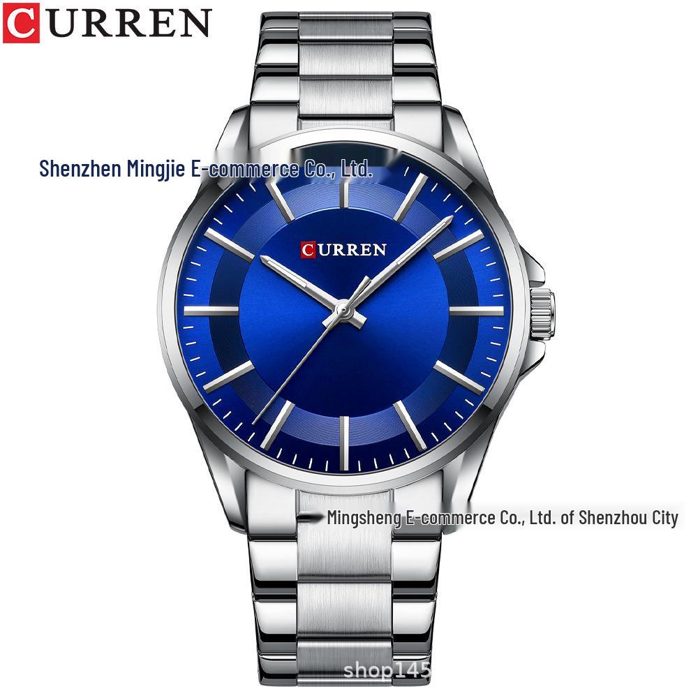 CURREN 8429 Men s Waterproof Steel Quartz Business Watch