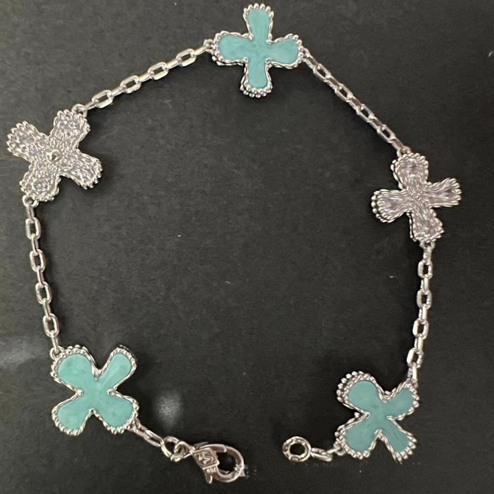 High Version Four-leaf Clover Bracelet Female Mother-of-pearl Agate Five-flower Ladies Bracelet