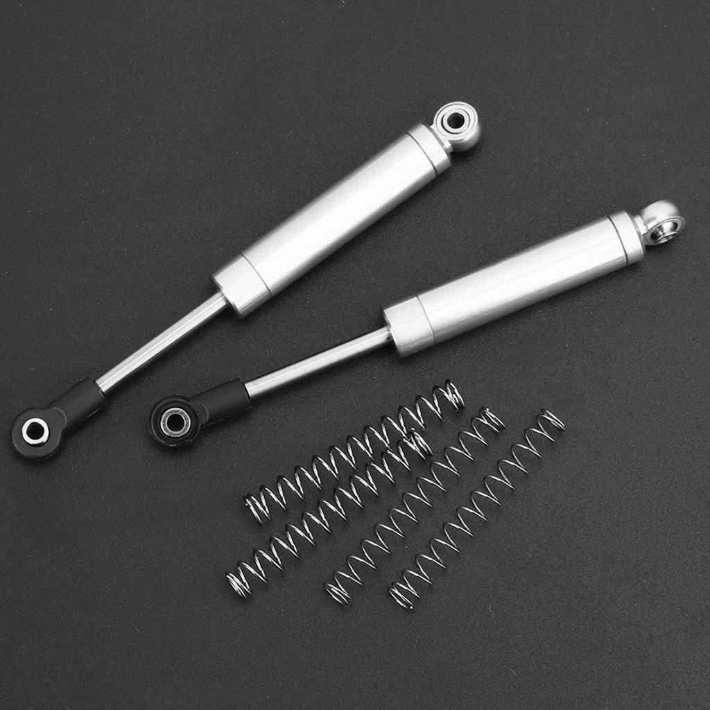 2pcs 102mm Aluminium Alloy Shock Absorber Damper Fit for HPI VENTURE FJ RC Crawler(Silver)