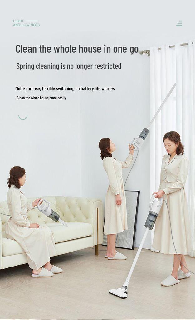 Corded Handheld Vacuum Cleaner: Lightweight, Powerful Suction, Mopping, Multi-Functional, Bed Mite Removal