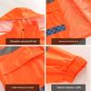 Combinaison Imperméable Pluie Pantalon Imperméable Travailleur d'Assainissement Protection Incendie Protection du Travail Double Couche Séparable Homme Étanche Vélo Travail de Circulation Haute Vitesse