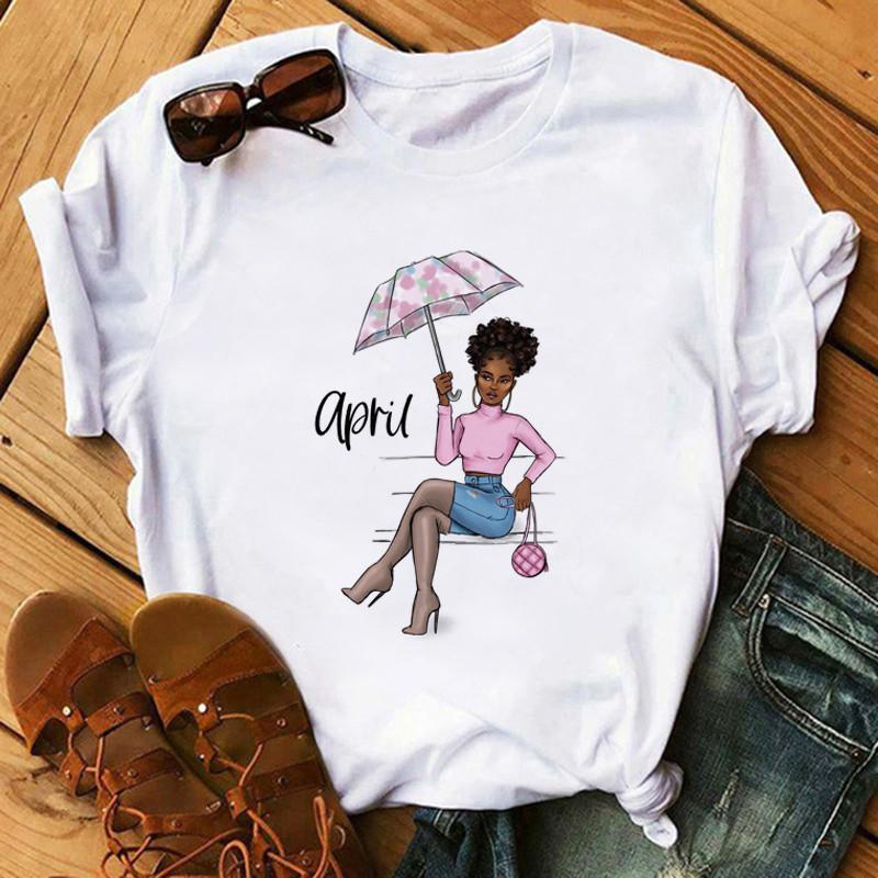 Women Summer T Shirt  Trend Print Retro Fashion Short Sleeve Tees Casual   Printed  Tops
