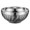 Cmaos 16cm Kids' Double-Layer Insulated 304 Stainless Steel Bowl (3-Pack)