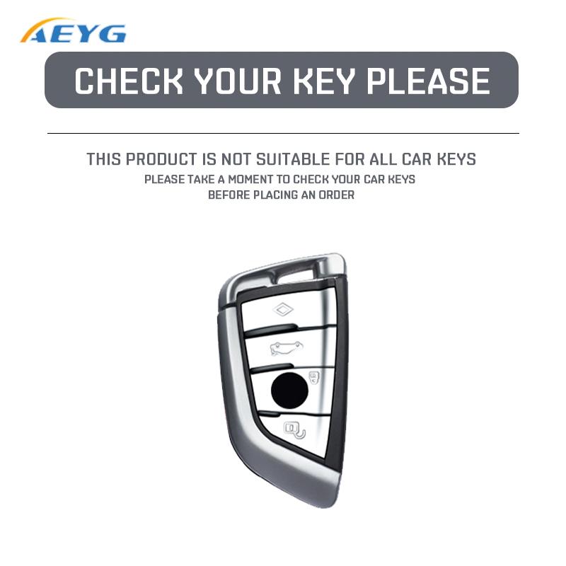 Abs Carbon Fiber Car Key Case Cover For Bmw X1 X3 X5 X6 X7 1 3 5 6 7 Series G20 G30 G11 F15 F16 G01 G02 F48 Keychain Accessories