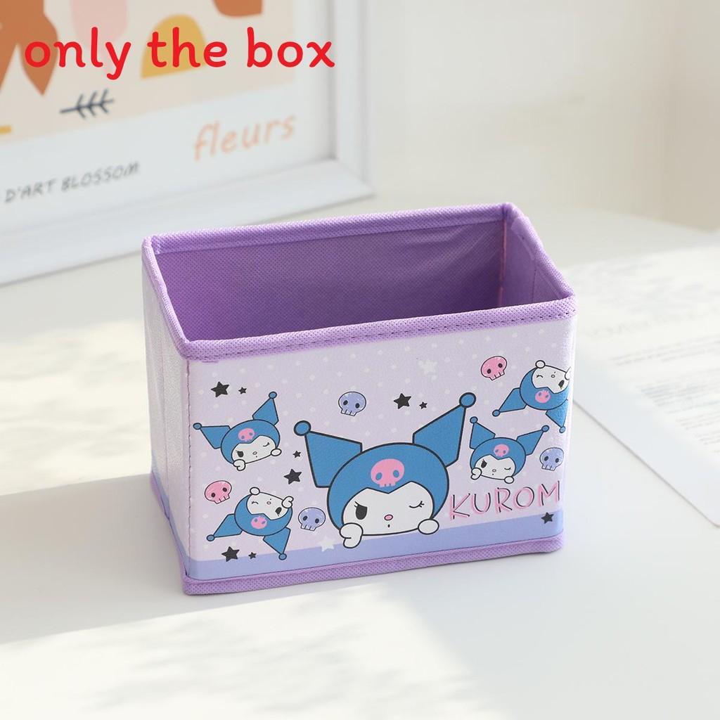 

Hello Kitty Kuromi Cinnamoroll My Melody Узор Складной Настольный Органайзер для Хранения Косметики и Офисных Принадлежностей Kuromi Head