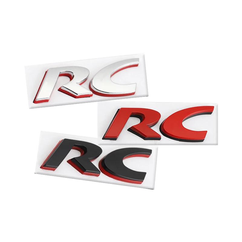 Auto Abzeichen Aufkleber Styling RC Emblem Heckklappenaufkleber Hinten für RC SPORT GT 106 205 206 207 208 301 306 307 308S 406 407 408 508 806