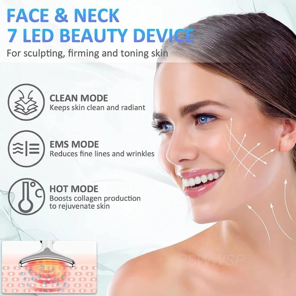 Neck Face Beauty Device Reduce Double Chin  Skin Tighten Lifting Massager Intense Pulsed Light Wrinkles Reducing Instrument