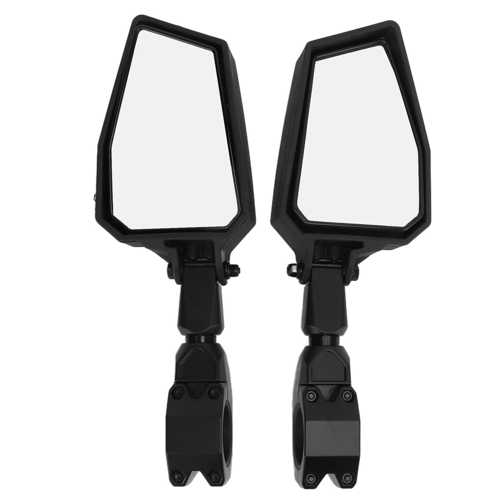 

Side Rear View Mirrors 180 Degree Adjustable 1.75in Clamp Replacement for Polaris RZR 800 900 1000 XP