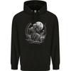 Grim Reaper With a Full Moon and Skulls hoodie-Casual Pullover Sweatshirt