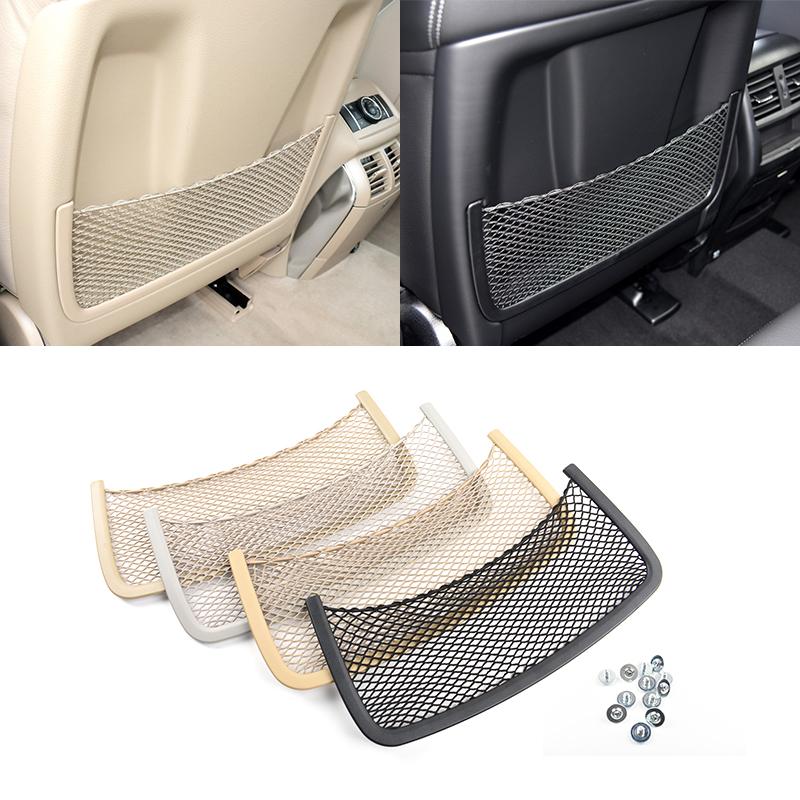 Car Interior Seat Rear Storage Mesh Pocket Seat Rear Cover Storage Bag Back Clip For Mercedes-Benz W164 W166 W251 ML GL GLS GLE