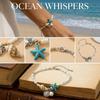 Bohemian Starfish Shell Beaded Bracelet For Women Girls Handmade Rice Beads Conch Bracelets Summer Beach Vacation Party Jewelry