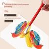 Oil Paint & Watercolor Brush Set with Red Nylon Handle for Industrial Use