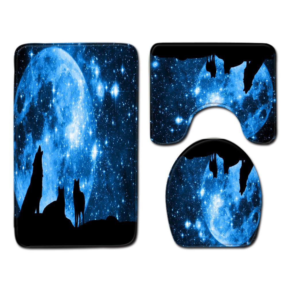 Zvířecí Toaleta Podložka na Podlahu Třídílná Koupelnová Třídílný Koberec Rohožka