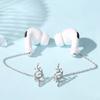 2pcs/pair Leaf Bluetooth Earphones Anti-lost Clip Ear Decor Earphone Protection Chain  Best Gifts
