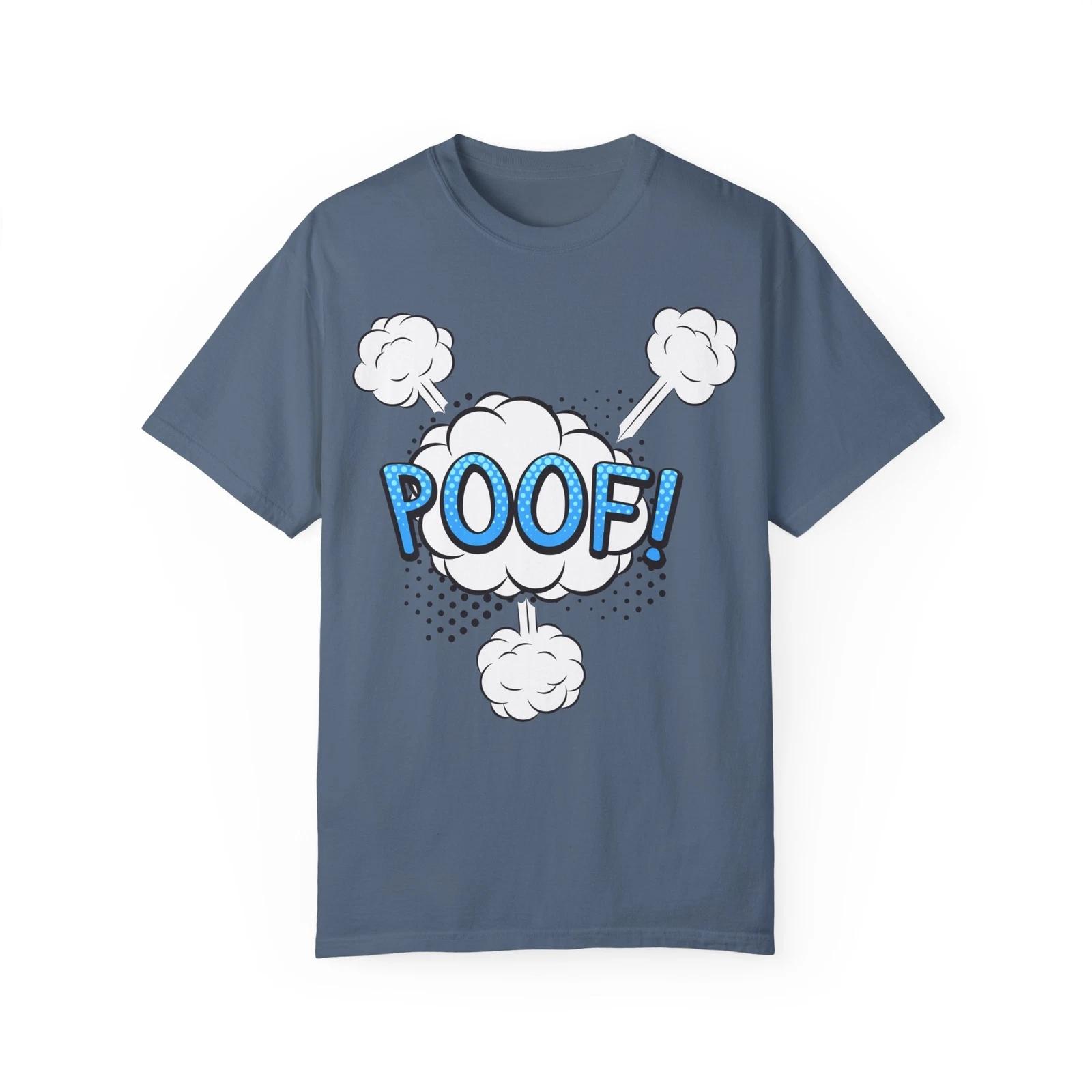 Poof! Comix Style Drawing Element :: Unisex Garment-Dyed T-Shirt S