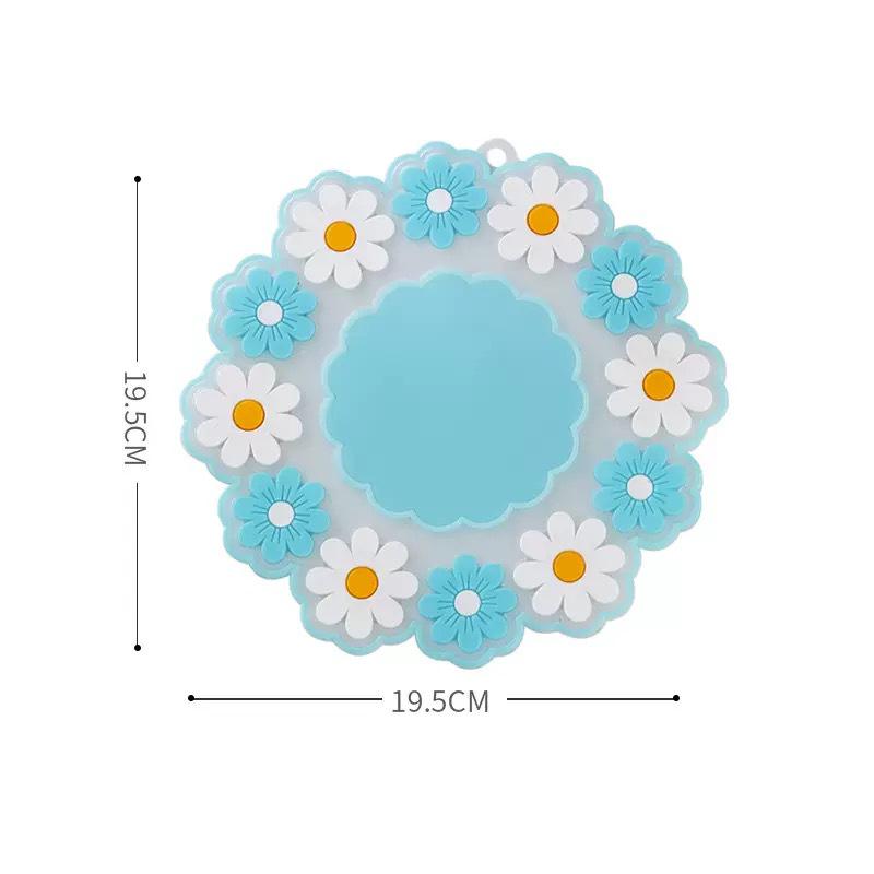 Gänseblümchen Floral Silikon Hitzebeständige Matte - Esstischunterlage, Verbrühschutz Topfuntersetzer, Schüsseluntersetzer, Untersetzer