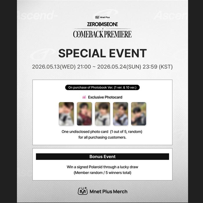[Pre-order] ZEROBASEONE - 6th Mini Album [ASCEND-] (Online Benefit)