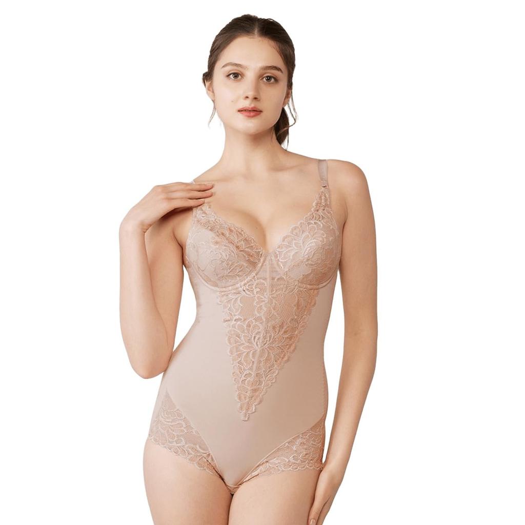 Triumph Story 607 Bodysuit M001 Size B80 (Wired) (Beige)