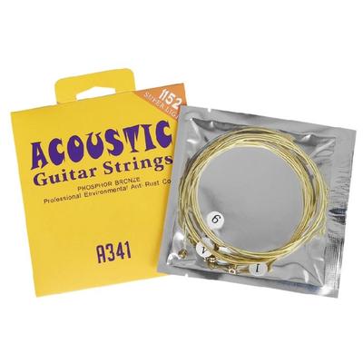 6Pcs Alloy Steel Core Guitar Strings Folk Guitar String Replacement Acoustic Guitar String Accessories Easy To Use