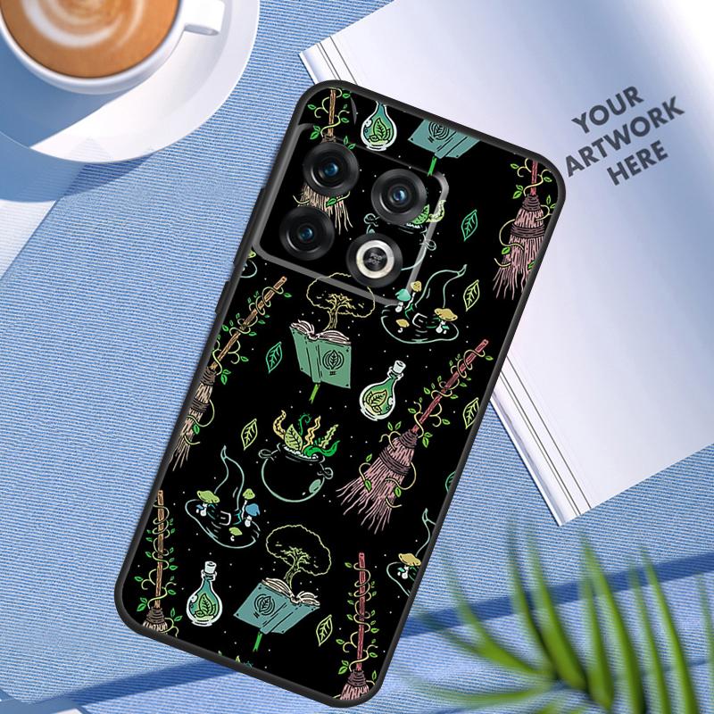 Occult Witchcraft Moon Gothic Witch Case For OnePlus 12 12R 11 9 10 Pro 10R 10T 9R 8T Nord 3 CE 2 Lite 2T N10 N20 N30 CE4 Cover