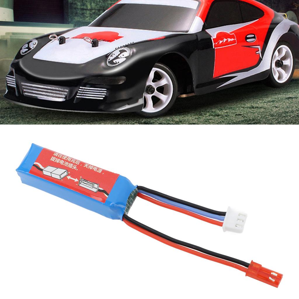 RC Car Lithium Battery 7.4V 400mAh 20C RC Car Li Ion Battery for WLtoys 1/28 RC Car K969 K989 284161 284131 284010