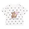 LUSON Baby Girl Cartoon Color-block Short Sleeve T-Shirt