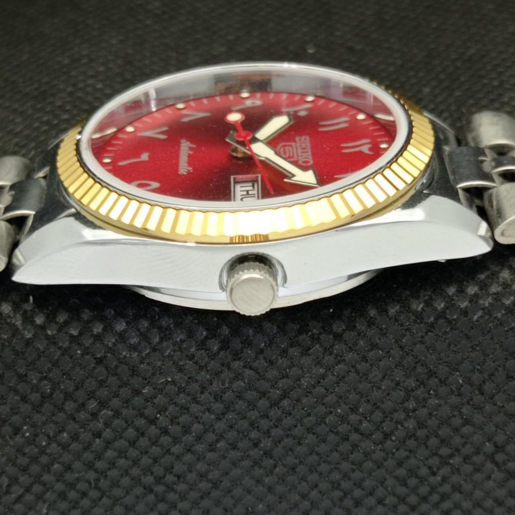 Generalüberholte Seiko 5 President Auto Herrenuhr aus Japan mit transparenter Rückseite, a305192-9