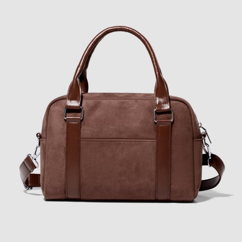 

Ретро сумка-тоут для женской зимы 2025 года, новая текстурированная матовая сумка на плечо большой вместимости, сумка кроссбоди для поездок на работу кофейный