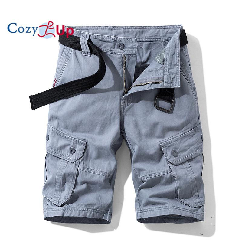Cozy Up Pantaloncino Cargo da Uomo con Cintura Survivor-Taglie Regolari e Forti