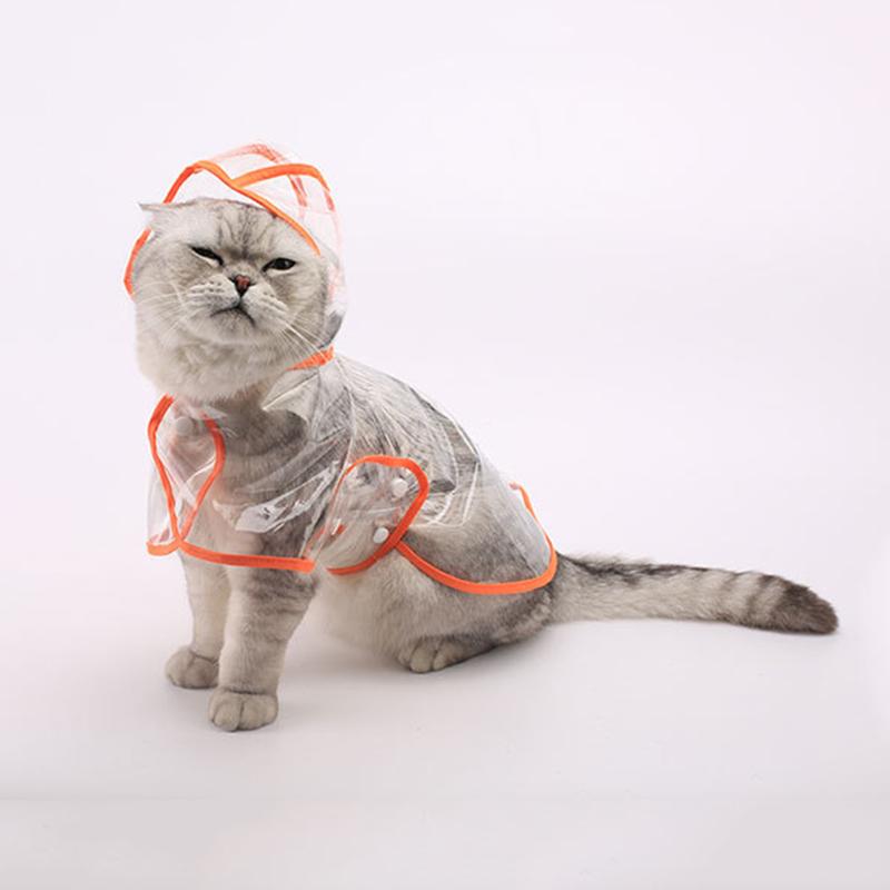 Impermeable Sphynx Cat Raincoat Waterproof Pet Clothes for Ctas Gotas Garfield Kitten Poncho Rain Coat mascotas capa de chuva