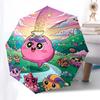 1pc Outdoor Umbrella with Cute Characters - Automatic Opening/Closing, Portable 3-Fold Design, 8-Bone Iron Frame - Perfect for Fans, Travelers, D