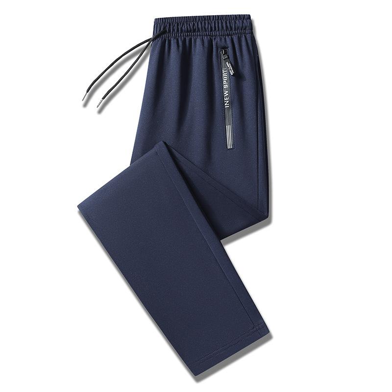 Men's Spring and Autumn Winter New Long Pants, Straight Loose Sports Bathroom Pants, Simple and Versatile Casual Pants for Men
