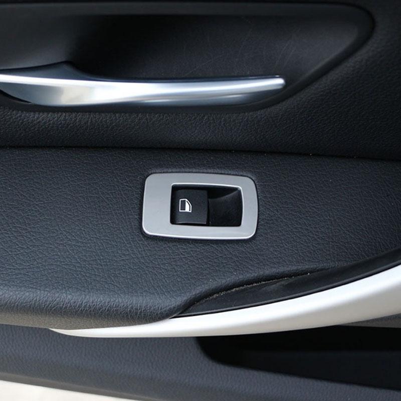 4Pcs/Set for BMW F30 F34 320 328I GT 2013-2016 Stainless Steel Interior Car Door Window Switch Cover Trim Sticker