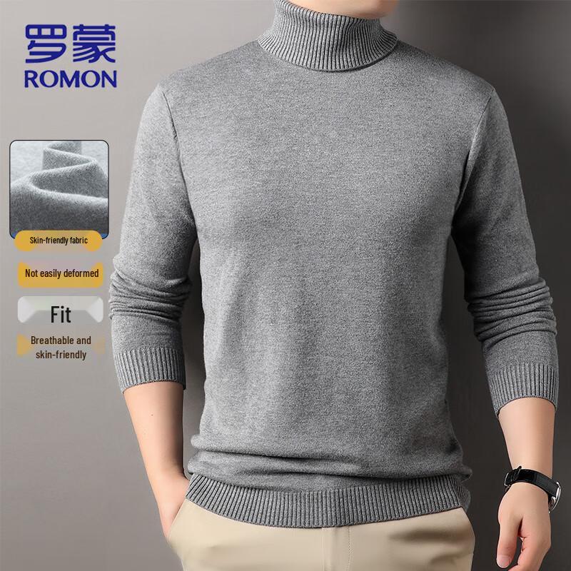 

ROMON Men s High-Neck Knit Sweater 2XL