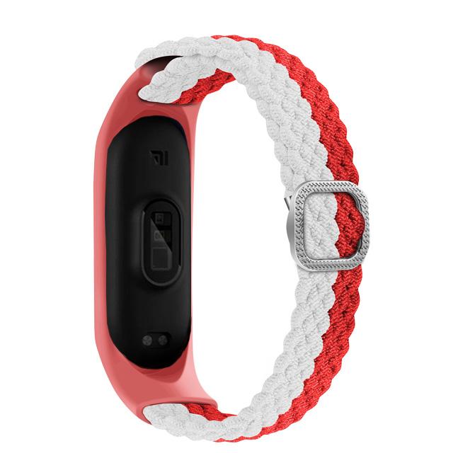 Bracelet for Mi band 10 8 7 6 Strap Elastic adjustable Nylon Braided Miband4 miband 5 correa Wristband for xiaomi Mi band 3 7 9