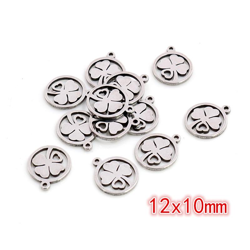 30pcs/lot No Fade Charms 316 Stainless Steel Butterfly tree heart Charms handmade Craft pendant Jewelry Making,DIY for necklace