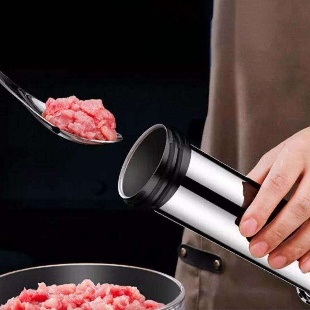Widened Tube Sausage Maker Stainless Steel Sausage Stuffer Meat Tool Sausage Filler  Home