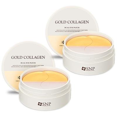 [1+1] Cerotto doppio per gli occhi al collagene SNP Gold, 60 pezzi, 2