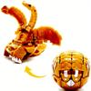 Dark Two-Headed Dragon 3.6cm Deformed Egg Hyper Dragonoid Battle GameToy