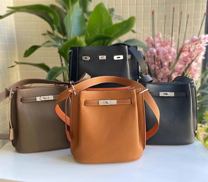 Τσάντα από δέρμα αγελάδας Νέα χιαστί τσάντα-κουβάς Μοντέρνα casual τσάντα ώμου για κάτω από τον ώμο Πρώτο στρώμα δέρμα αγελάδας Κάθετη τσάντα για καθημερινή χρήση