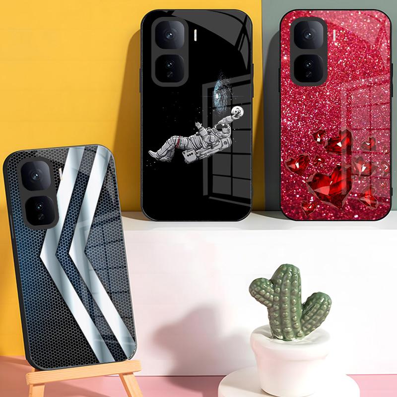 For Vivo IQOO Neo 10 5G Case Tempered Glass Phone Case For Vivo IQOO Neo 10 Pro 5G Back Cover IQOONeo 10 Protective Shell Coque