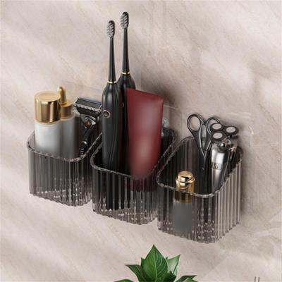 Étagère de salle de bain sans perçage Étagères Murales Rack de Rangement pour Shampoing Boîte de Rangement pour Cuisine Support Organisateur de Bain Accessoire