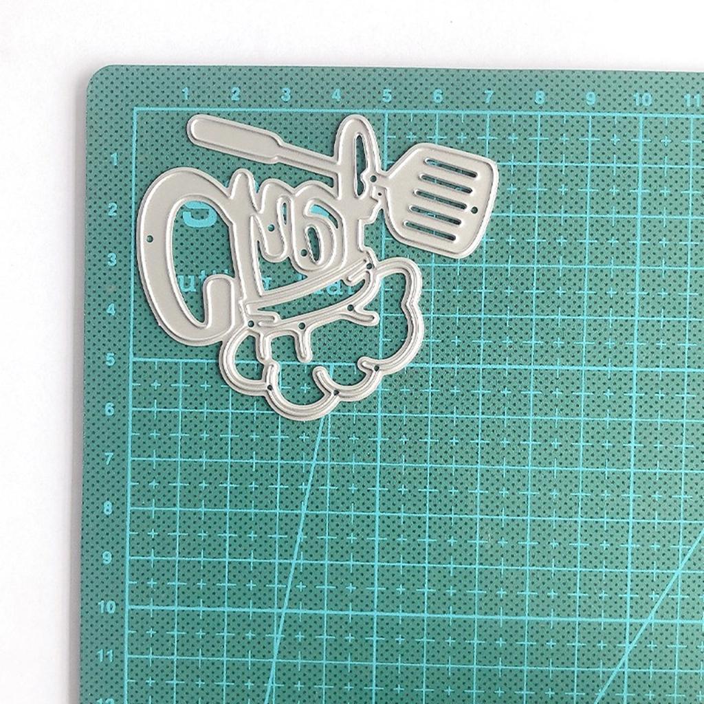 Chef Hat Cutting Dies Carbon Steel Die Cut Templates Metal Embossing Stencils for Scrapbooking Card Making Photo Album