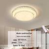 Modern Faux Crystal Round Ceiling Lamp Fixture for Living Room or Bedroom