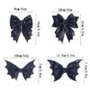 Classical Halloween Festival Girl'S Chunky Leather Bat Hair Bow Clip Wholesale Diy Hair Accessories Headwear Barrette
