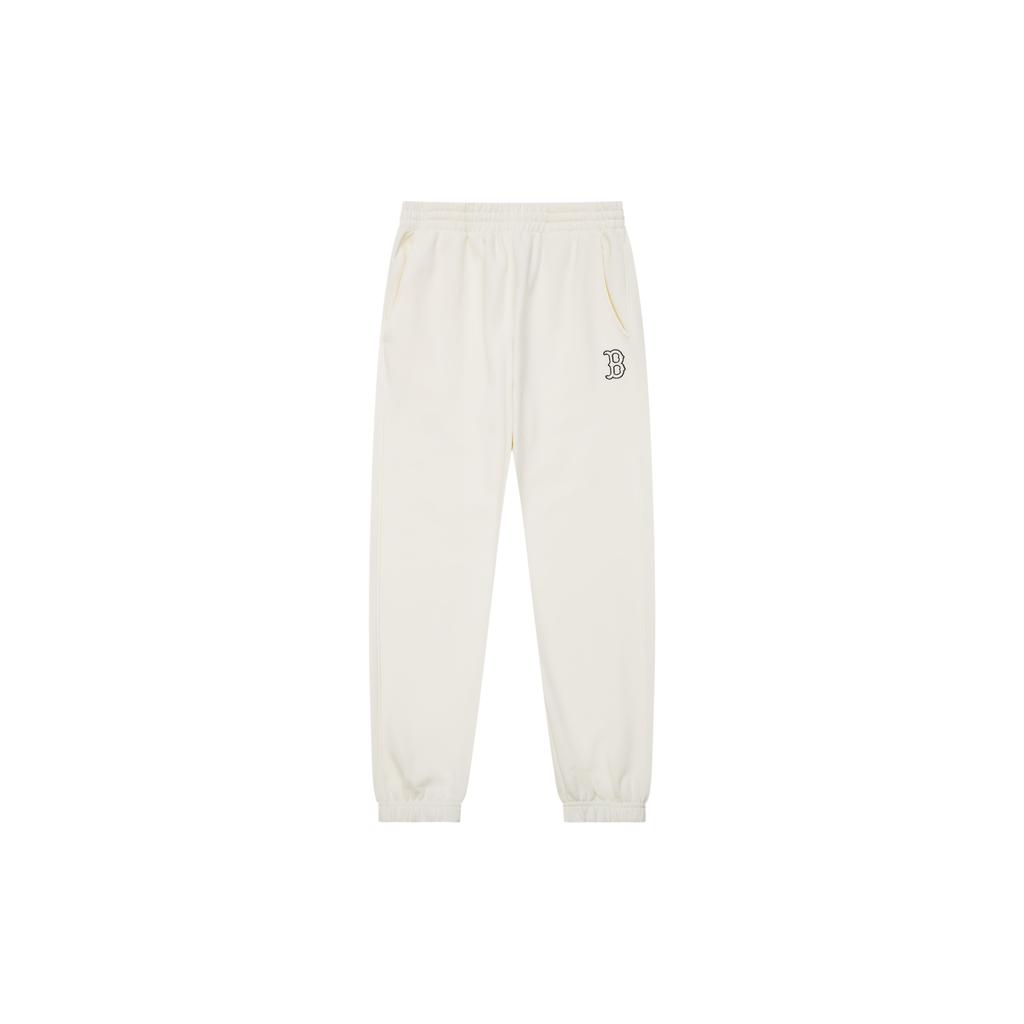 New MLB Knitted Sports Pants Kids' Cream 7APTJ0234-43CRS
