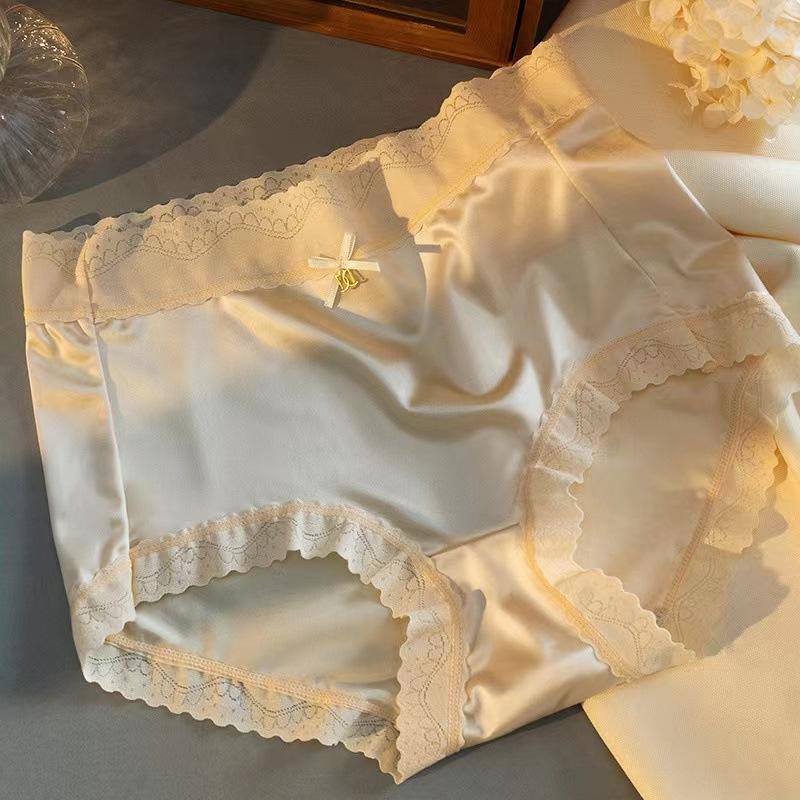 

Дышащие бесшовные сексуальные кружевные антибактериальные трусики с треугольным вырезом для женщин M