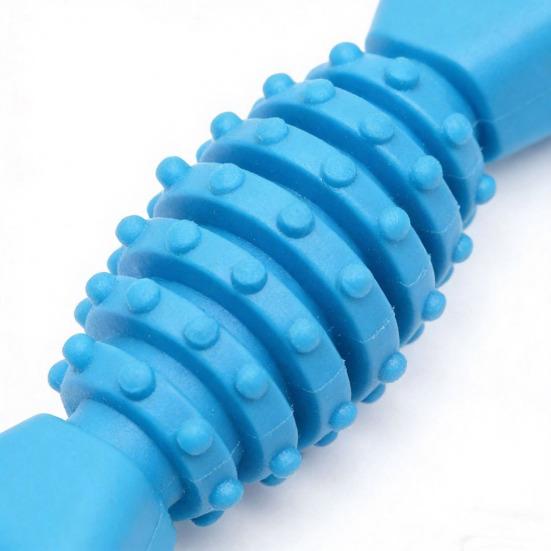 Pet Chew Toy Fish Bone Shape Food Grade TPR Spiral Texture Dog Boredom Buster Toy Food Grade Tear-resistant Dog Toy