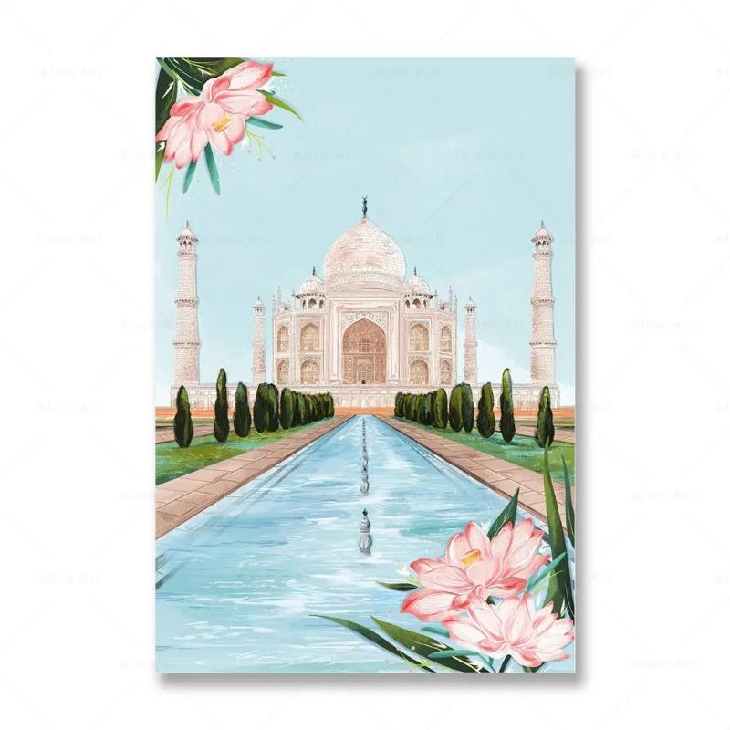 Anime City Travel Posters Venice London Japan Italy Canvas Painting Nordic Prints Wall Art Pictures for Living Room Home Decor